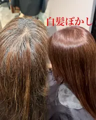 白髪染め(白髪忘れカラー使用)➕1stepトリートメント💕