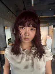🐬🌟ブリーチなしダブルカラー🌟🐬ダメージレスに明るくしたい方、色を入れたい方におすすめ/•᷅•᷄\୭