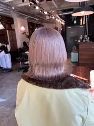 リタッチケアブリーチ➕全体カラー➕超音波トリート🩵🫧｢2ヶ月以内のブリーチリタッチの方限定‼️｣
