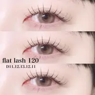 【マツエク】フラットラッシュ80本(¥3500)/100本(¥4000)🎀オフ無料