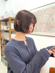 カット【ボブ+ショート】シャンプーブロー込