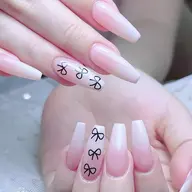 🩵🫧【チップ長さだし】フレンチ&ベイビーブーマー大きいパーツ2個無料❤️🔥