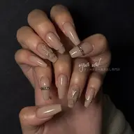 (hand)【ミディアムチップ長さだし・ベーシック】シンプルデザイン120分⚠️オフ代別途