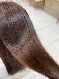 【縮毛矯正モデル】根元リタッチ🐰6cm以内➕トリートメント🐰ྀི自然なストレート