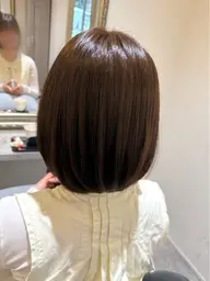 【minimo限定価格❗】ミディアムヘアの方✨艶カラー🍃🌙贅沢マイクロバブル付