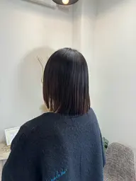 彫刻カット+前髪縮毛矯正+oggiottoTR