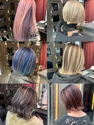 🦄ワンブリーチカラー+TOKIO treatment🩷ダメージレスのカラー剤で艶髪キープ🩶