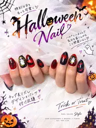 【10月限定!!】持ち込みデザイン×パーツ付け放題ネイル🎀