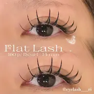 【マツエク】🤍フラットラッシュ160本｜愛されEYE♡