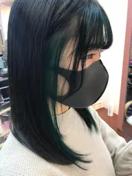 中高学生さん限定低価格メニュー　イヤリング＆フェイスカラー　1ブリーチｵﾝカラー　ダブル追加有り