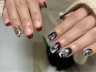【モデル様限定】ニュアンスネイル◎もちこみコース＋ネイルチップ長さだし[長さだし/チップ長さだし/ニュアンスネイル]