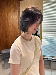 骨格似合わせカット×ニュアンスパーマ