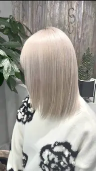 🔥縮毛矯正履歴、複雑履歴の方へ🔥 エフェクトケアブリーチ×ケアカラー×5stepトリートメント 黒染め/ミルクティー