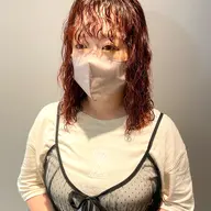 仕上がりしっとり持ちも◎ダメージレスパーマ+似合わせ束感カット+髪質改善トリートメント