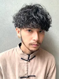 カット+波巻きスパイラルパーマ🌀