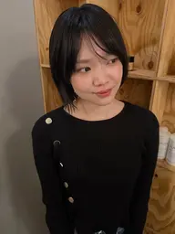 🌙就活もおしゃれに🌙透明感ダークカラー＋うる艶ヴェールトリートメント ▶︎就活に向けた抜け感暗髪おすすめカラー
