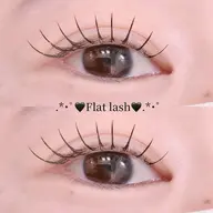 【🎀マツエク🎀】フラットラッシュ100本