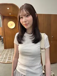 【新規・平日限定】透明感カラー＋髪質補修TR　7,150円/ラベンダーベージュ