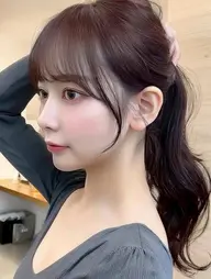 前髪カット+ヘアカラー🎨💘