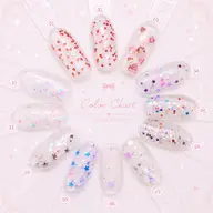 ✨️🆕✨️うるうるちゅるんなホログラム乗せ放題✨️ベースカラーあり(2色まで◎、マグネット、フラッシュ🆗)オフ込み