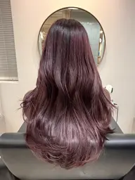 🍎🍒暖色カラー+BYKARTE3stepトリートメント🎀🩷