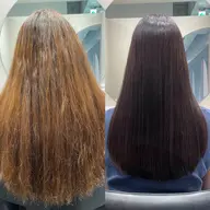 𐙚⋆°初回限定。⋆♡【縮毛矯正+カット+ケアカラー+ 𝐒𝐎𝐍𝐐 3step treatment】