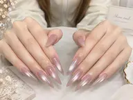 【人気No.1】★チップ長さだし10本★ちゅるんマグネット&フラッシュ&パールネイル(200色以上)  ¥9980