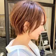 【🌻7月限定クーポン🌻】ショートカット＋透明感カラー（白髪染め⭕️）＋オージュアシステムトリートメント
