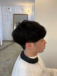 【メンズ限定クーポン】カット+スパイラルパーマ+眉cut ￥14100→￥11280