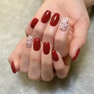 🆕office simple💅ワンカラー（2色）+アート2本