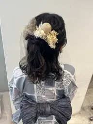 ˳✧༚ダウンスタイルアレンジ˚✧₊【🤍ハーフアップ🤍】