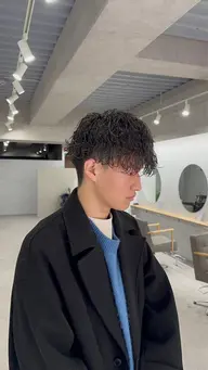 メンズカット＋パーマ＋シャンプー