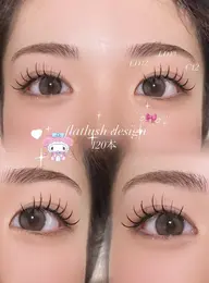ナチュラルマツエク〜100本 【フラットラッシュ】✩.*˚