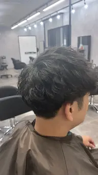 【メンズ/90分メニュー】骨格補正カット＋デザインパーマ＋クイックトリートメント