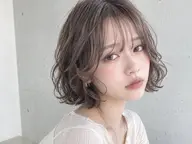 【9月限定】カット+ゆるフワパーマ¥8800 (ブリーチ/レイヤーカット/インナーカラー)