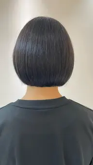 タッセルボブ+透明感カラー