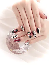 [トレンドネイル]💛🧡🤎スカルプ持ちサンプル「ADVANCE」／ロングフリ−デザイン「オフ込み」