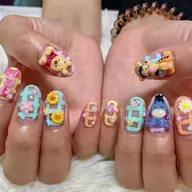 ご新規オフ込み⭐︎3D定額ネイル3D4つまで⭐︎お店にあるパーツつけ放題