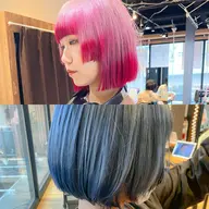 【🎈裾カラー+全体カラー🎈】毛先だけブリーチ🙆♂ケアブリーチ🌠傷まない🌠