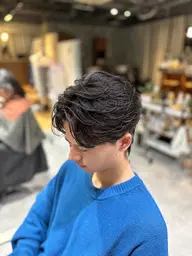 【⚡️U30限定⚡️】20時〜 メンズカット➕フェザーパーマ