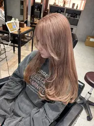 カット&ブリーチカラー(デザインカラーあり)&極上トリートメント透明感重視⭐️