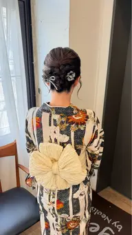 浴衣着付け(兵児帯)＆ヘアセット໒꒱୨୧.*