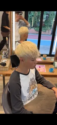 【メンズ限定】カット➕2ブリーチ➕オンカラー✂️🐩🌫