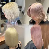 【薄めカラー・抜きっぱなし】2ブリーチ+カラー+トリートメント