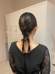 【春限定】ヘアセットモデル大募集🎀❤️✨️（鎖骨から下の長さ～）編みおろし・まとめ髪
