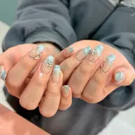 【フィルイン/オフ込み✨】💎持ち込みOK💎ワンホン・キラキラネイル💖