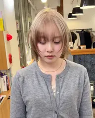 「ハイトーンカラーでお迷いの方⭕️」似合わせカット＋ケアブリーチ+カラー