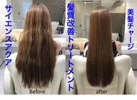 カット＋髪質改善トリートメント⭕️サイエンスアクアor酸熱トリートメント‼️超音波トリートメント