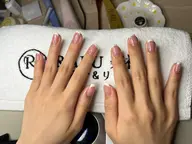 【ハンドネイル💅】ベースカラー&フレンチ・10本長さだし・パーツ付け放題(大パーツ2個・小パーツ完全放題)オフ無し