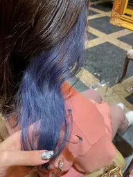 🧡インナーカラー(部分ワンブリーチ＋全体カラー)
